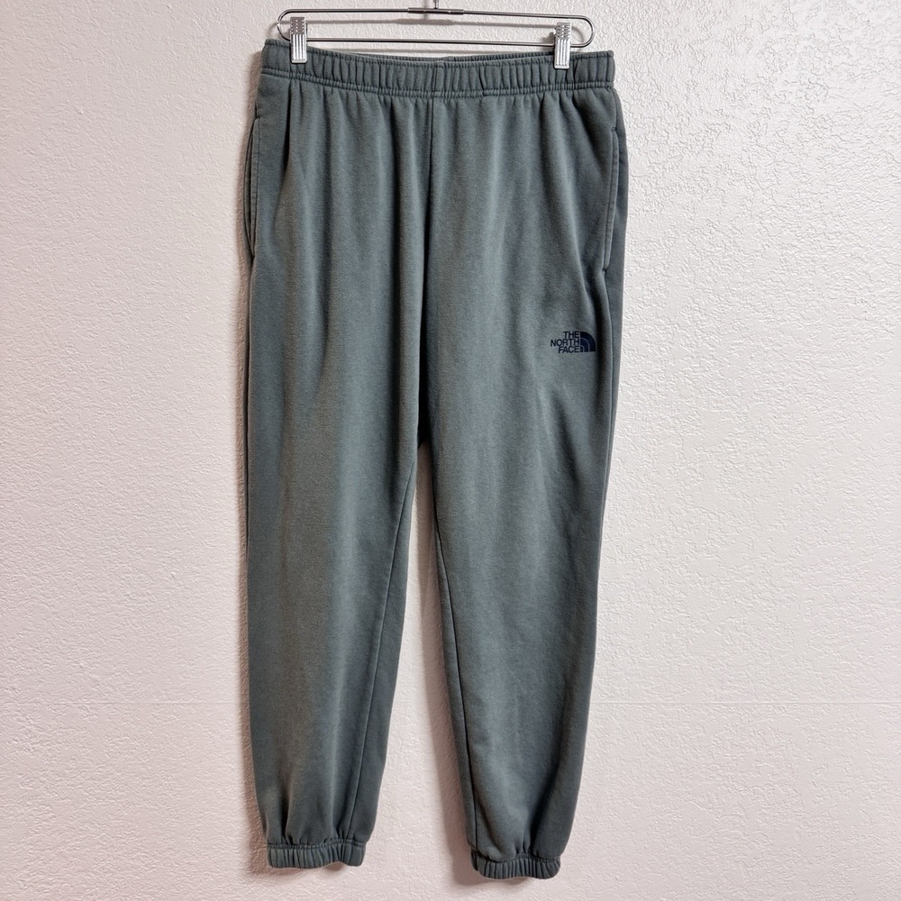 The North Face Joggers Mens Medium Green Tapered Pants Gym Training Knit